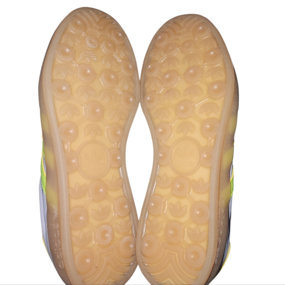 Adidas Women's Gazelle Indoor Silver Dawn/Solar Yellow/Gum - Picture 3 of 8